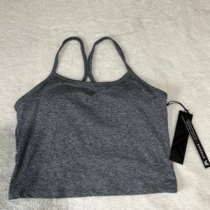Womens Racerback Tank Top with Built in Bra
